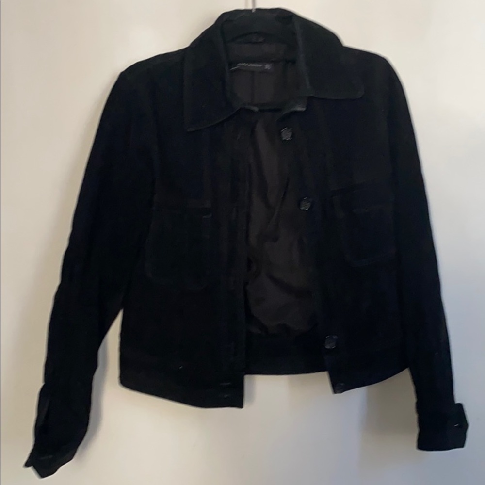 Zara Suede utility work Shirt Jacket Shacket